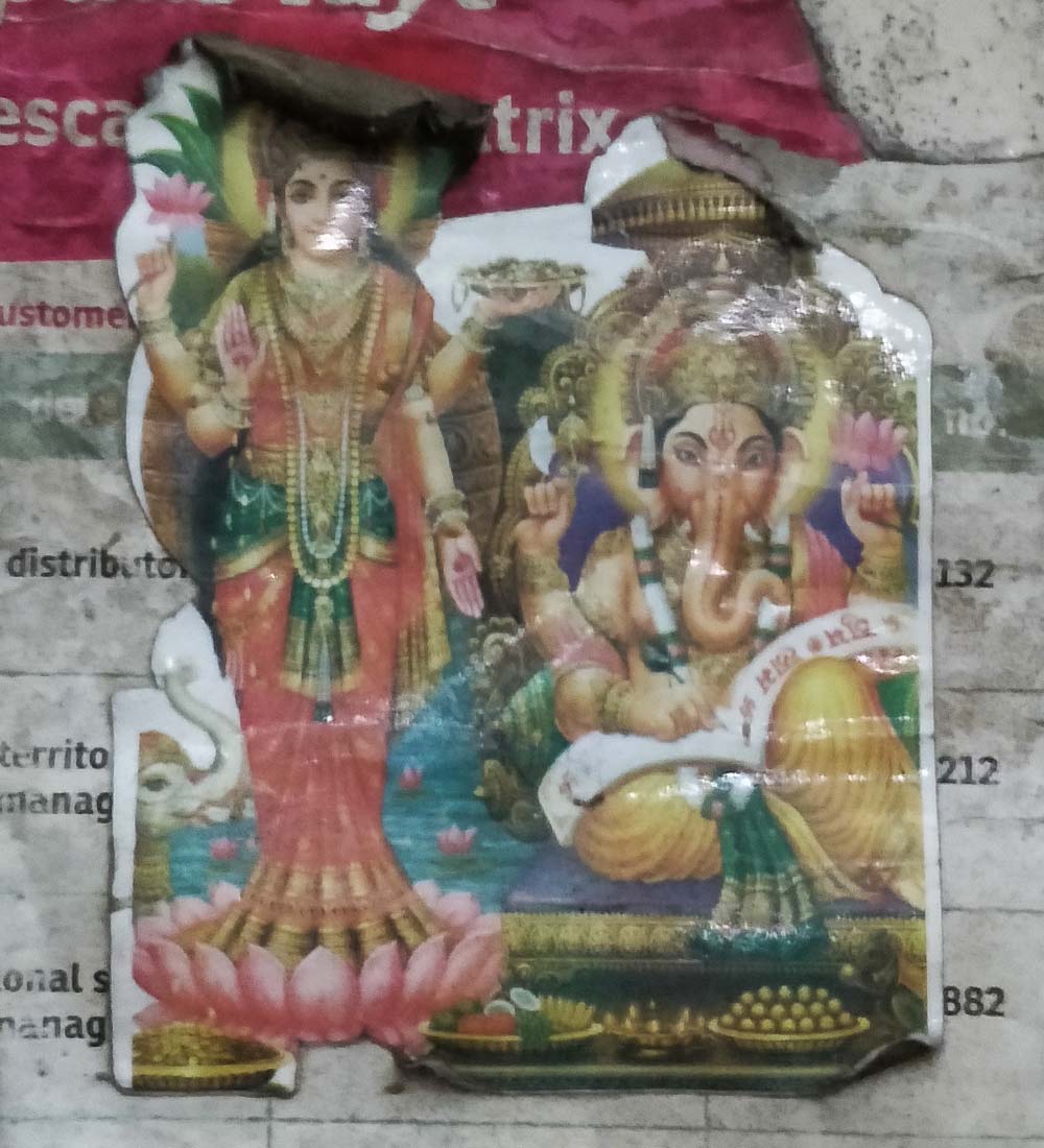 laxmi and ganpati sticker